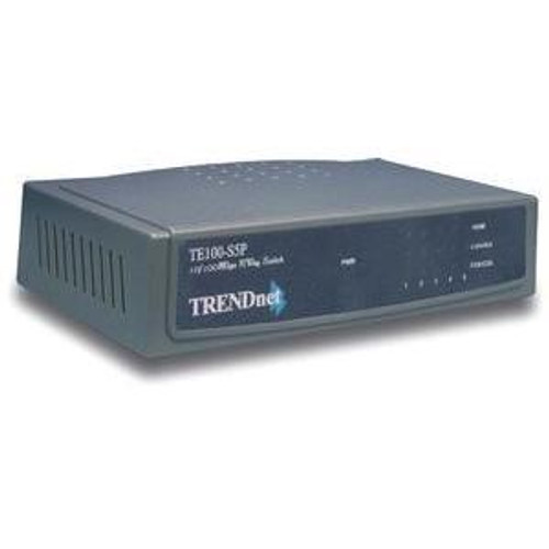 TE100-S5P Trendnet 5-Port 10/100Mbps NWay Auto-MDI Fast Ethernet Mini Switch (Refurbished)