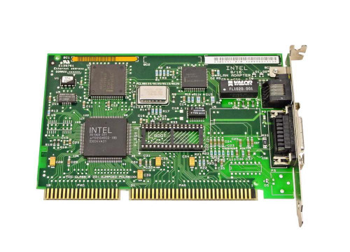 307708-004 Intel 8/16-bit ISA Ethernet Network Interface Card RJ-45 and AUI