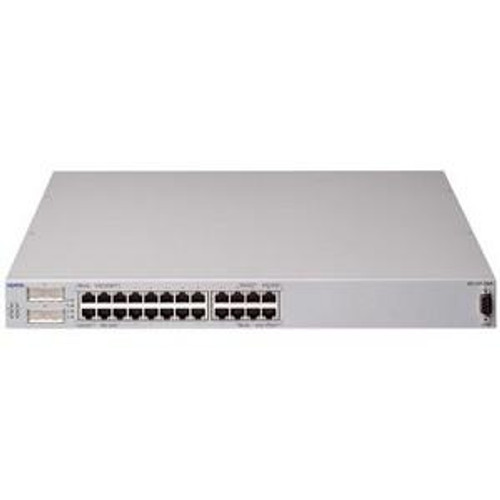 AL2012C53-E5 Nortel Ethernet Switch 470-24T-PWR 24 Ports EN Fast EN 10Base-T 100Base-TX + 2 x GBIC (empty) 1U Stackable (Refurbished)