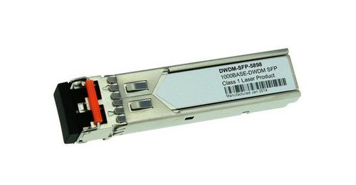 DWDM-SFP-5898= Cisco 1Gbps 1000Base-DWDM Single-mode Fiber 80km 1558.98nm Duplex LC Connector SFP Transceiver Module (Refurbished)