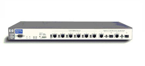 J4902A#ACC HP ProCurve Switch 6108A Managed 8-Ports SFP GigaBit Ethernet 1GBps Rackmountable (Refurbished)