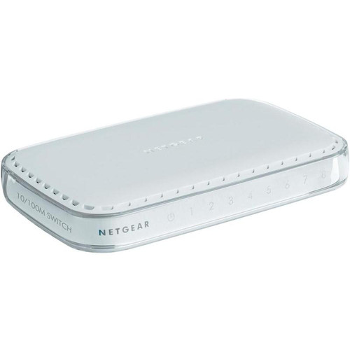 FS608NA NetGear 8-Ports RJ-45 10/100Mbps 10/100Base-TX Fast Ethernet Desktop Switch (Refurbished)