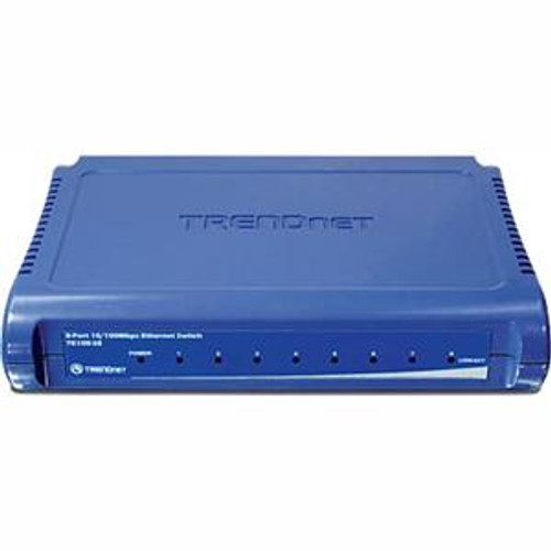 TE100-S8 TRENDnet 8-Ports RJ-45 10/100Mbps Auto-MDIX Fast Ethernet Mini Switch (Refurbished)