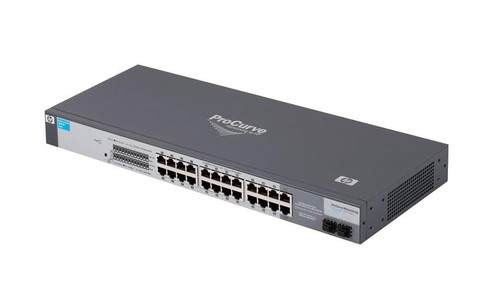 J9080A HP ProCurve 1700-24 Ethernet Switch 22 x 10/100Base-TX LAN/ 2 x 10/100/1000Base-T LAN 2 x SFP (mini-GBIC) (Refurbished)