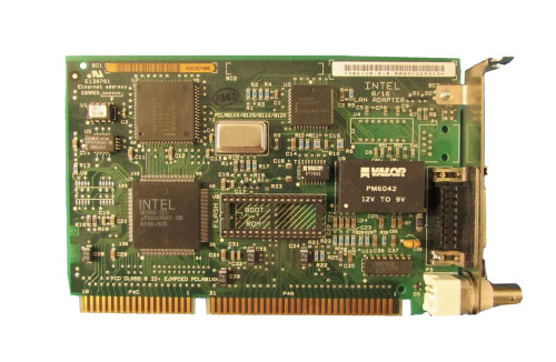 PCLA8110A Intel EtherExpress Single-Port RJ-45 10Mbps 10Base-2/10Base-T ISA 16 Combo Network Adapter