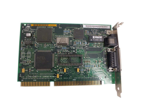 306451-011 Intel 8/16-bit ISA Ethernet Network Interface Card RJ-45 and AUI
