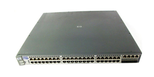J4904A HP ProCurve Switch 2848 48-Ports SFP EN Fast EN Managed Stackable GigaBit Ethernet Switch 4 x GigaBit Ports SFP and 44 x 10/100Base-T Ports SFP