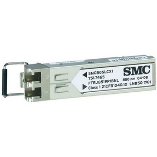 SMC1GSFP-SX SMC 1.25Gbps 1000Base-SX Multi-mode Fiber 550m 850nm Duplex LC Connector SFP (mini-GBIC) Transceiver Module