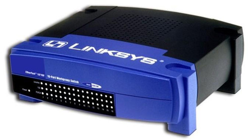 EZXS16W Linksys EtherFast 10/100 16-Ports RJ-45 Workgroup Switch (Refurbished)