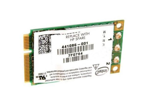 441086-003 HP Dual Band 2.4GHz / 5GHz 300Mbps IEEE 802.11a/b/g/draft-n Mini PCI Express Wireless Network Card