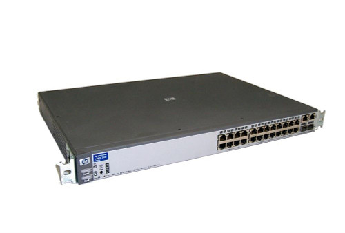 J4900AZ HP ProCurve 2626 24-Ports Fast EN 10Base-T 100Base-TX 1U Rack-Mountable Stackable Switch with 2x 10/100/1000Base-T/SFP (mini-GBIC) Ports (Refu