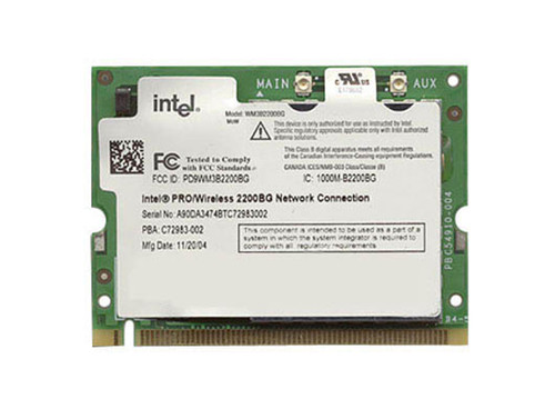 1007993 Gateway Intel PRO Wireless Calexico 2100 LAN 3B mini PCI Adapter IEEE 802.11b
