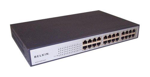 F5D5131-24 Belkin 24-Ports 10/100 Switch 24 x 10/100Base-TX LAN (Refurbished)