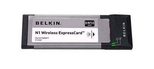 F5D8071 Belkin N1 Wireless ExpressCard ExpressCard 300Mbps