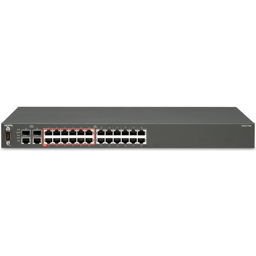 AL2515B11-E6 Nortel Fast Ethernet Routing External Switch 2526T-PWR with 24-Ports 10/100 Ports (12 Ports supPort PoE) 2 combo 10/100/1000 SFP Ports plus 2