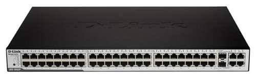 DES-3052P D-Link Managed 48-Ports 10/100 Stackable PoE Switch + 4 Gigabit Ports + 2 Combo SFP Slots (Refurbished)