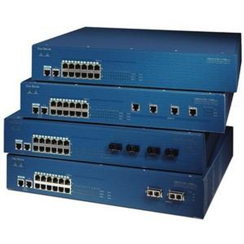 CSS-11153-AC Cisco 11153 Content Services Switch With 128MB RAM 2GB HD 12 10/100BaseTX Ports 4 100BaseFX Ports AC P S CS 150 LAN 03 (Refurbished)