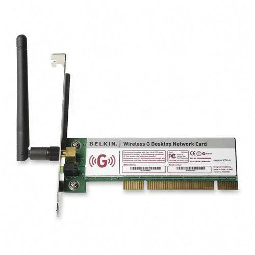 F5D7000 Belkin 54Mbps 2.4GHz IEEE 802.11b/g PCI Wireless G Network Card