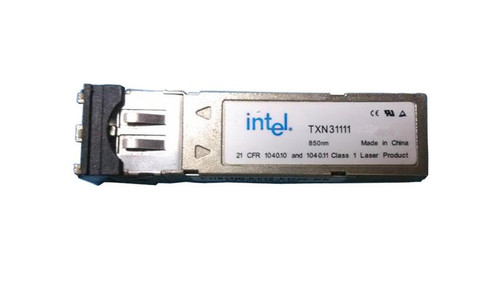 TXN31111 Intel 1Gbps 1000Base-SX Multi-mode Fiber 550m 850nm Duplex LC Connector SFP Transceiver Module