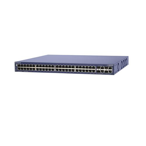 FSM7352PS NetGear ProSafe 48-Ports 10/100Mbps Layer 3 Managed Stackable Switch with 4 Gigabit Ports (Refurbished)