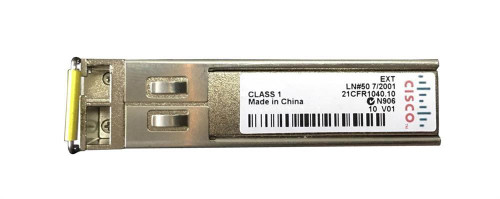 GLC-FE-100FX48= Cisco 100Mbps 100Base-FX Multi-Mode Fiber 2km 1310nm Duplex LC Connector SFP Transceiver Module (Refurbished)