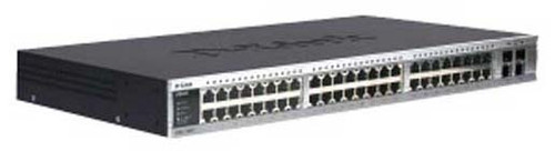 DES-3852-TAA D-Link xStack Managed 48-Ports 10/100 Stackable L3 Switch with 4 Gigabit Copper Ports + 2 Combo SFP (TAA Compliant) (Refurbished)