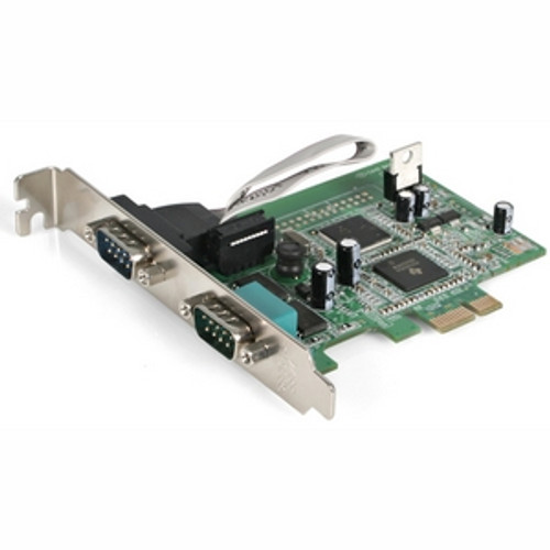 PEX2S950 StarTech 2-Port DB-9 RS-232 PCI Express Serial Adapter Card