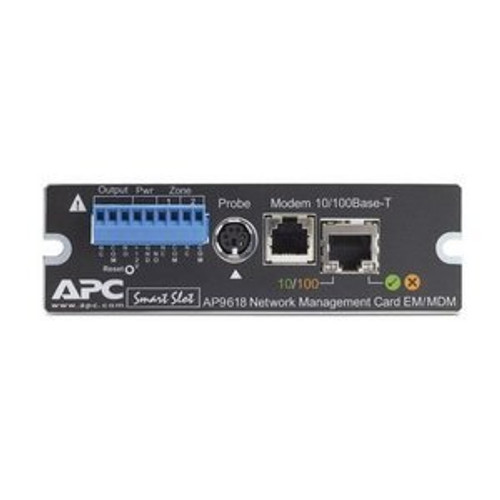 AP9618 APC Ups Network Management Card w/ Environmental Monitoring & Out of Band ManagementBlack (Refurbished)