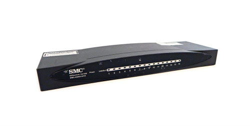 SMC-EZ6516TX SMC EZSwitch 16-Ports 100MB/s Dual Speed Ethernet 100Base-TX IEEE 802.3u Switch (Refurbished)