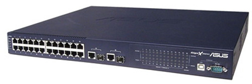 GIGAX2024X ASUS 2 x SFP mini-GBIC 24 x 10/100Base-TX 2 x 1000Base-T Fast Ethernet Managed Switch (Refurbished)