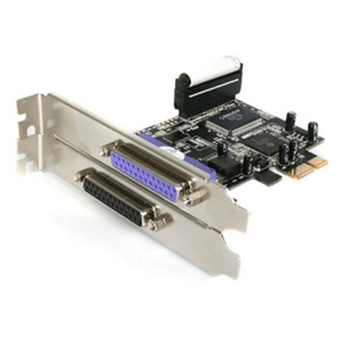 PEX2PECP StarTech 2-Port Parallel PCI Express Adapter Card