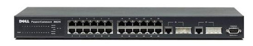 POWERCONNECT3024 Dell PowerConnect 3024 24-Ports 10/100 Fast Gigabit Switch (Refurbished)