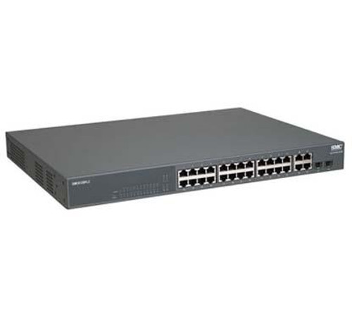 SMC8024L2 SMC TigerSwitch 10/100/1000 Standalone 24-Ports Managed Layer 2  Switch including 4 Combo RJ45/ SFP ports (Refurbished)