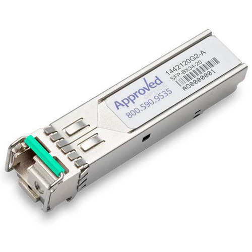 1442120G2 Adtran 1.25Gbps 1000Base-BX-U Single-mode Fiber 20km 1310nmTX/1490nmRX LC Connector SFP Transceiver Module