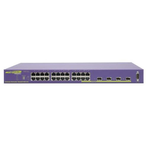 16131 Extreme Summit 400-24t 24-Ports Gigabit Switch with 4x SFP Ports and 2x UniStack Stacking Ports (Refurbished)