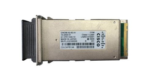 DWDM-X2-60.61 Cisco 10Gbps 10GBase-DWDM Single-Mode Fiber 80km 1560.61nm Duplex SC Connector X2 Transceiver Module (Refurbished)