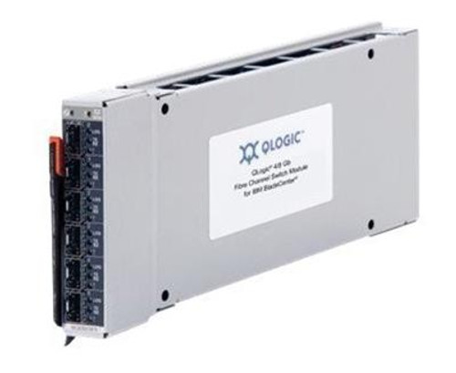 43W6721 IBM 4Gb Fibre Channel 10 Port SAN Switch Module by QLogic for BladeCenter (Refurbished)