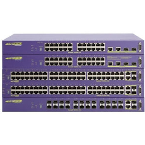 15122 Extreme Networks Summit X250e-48t Layer 3 Switch 2 x SFP (mini-GBIC) Shared 48 x 10/100Base-TX LAN, 2 x 10/100/1000Base-T LAN (Refurbished)