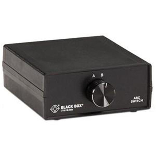 SWL550A-BNC Black Box SWL550A-BNC Coaxial Switch 3 Ports 3 x RJ-45 10Base-T (Refurbished)