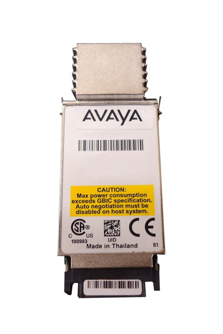 108659210 Avaya 1Gbps 1000Base-LX Single-mode Fiber 10km 1310nm Duplex SC Connector GBIC Transceiver Module (Refurbished)