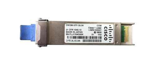 DWDM-XFP-35.04 Cisco 10Gbps 10GBase-DWDM Single-Mode Fiber 80km 1535.04nm Duplex LC Connector XFP Transceiver Module (Refurbished)