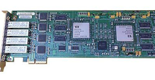 543659-001 HP Quad-Ports 4Gbps Fiber Channel PCI Express Host Bus Network Adapter