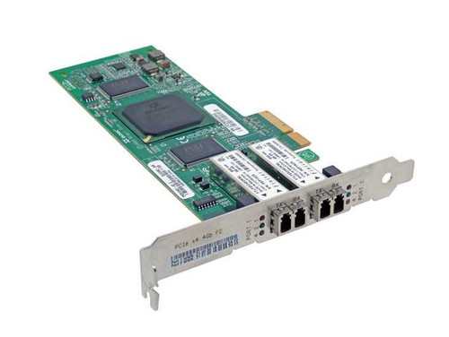 PX2510401-71 Qlogic Dual-Ports 4Gbps Fiber Channel PCI Express x4 Host Bus Network Adapter