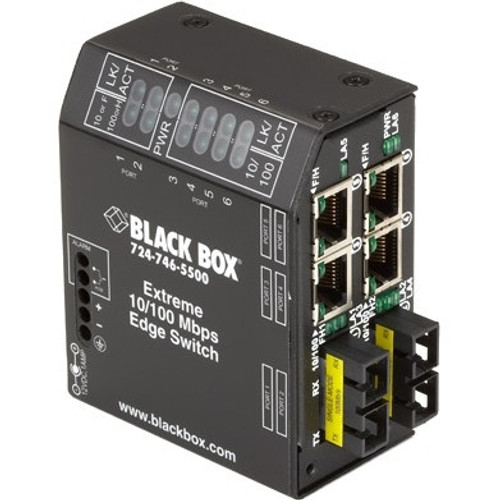 LBH240AE-P-SSC Black Box NIB-Heavy-Duty Edge Switches Extreme (4) Copper + (2) Fiber Po (Refurbished)
