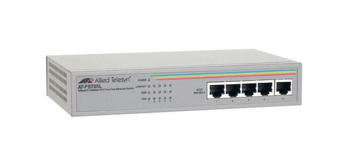 AT-FS705L Allied Telesis 5-Port 10/100Mbps Unmanaged Switch (Refurbished)