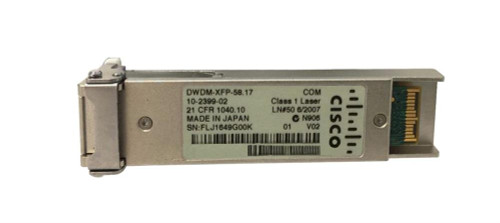 DWDM-XFP-58.17 Cisco 10Gbps 10GBase-DWDM Single-Mode Fiber 80km 1558.17nm Duplex LC Connector XFP Transceiver Module (Refurbished)