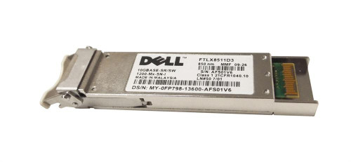 FP798 Dell 10Gbps 10GBase-SR Multi-mode Fiber 300m 850nm LC Connector XFP Transceiver Module