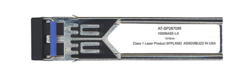 AT-SP2670IR Allied Telesis 1.25Gbps 1000Base-LX Single-mode Fiber 15km 1310nm Duplex LC Connector Transceiver Module