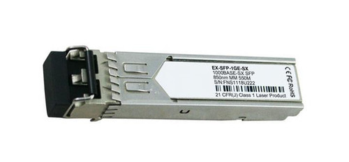 EX-SFP-1GE-SX Juniper 1Gbps 1000Base-SX Multi-mode Fiber 550m 850nm Duplex LC Connector SFP Transceiver Module (Refurbished)