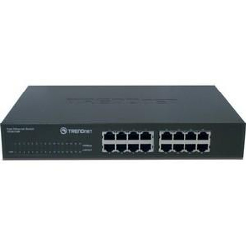 TE100-S16R TRENDnet TE100-S16R 16-Ports Fast Ethernet Compact Switch 16 x 10/100Base-TX LAN (Refurbished)